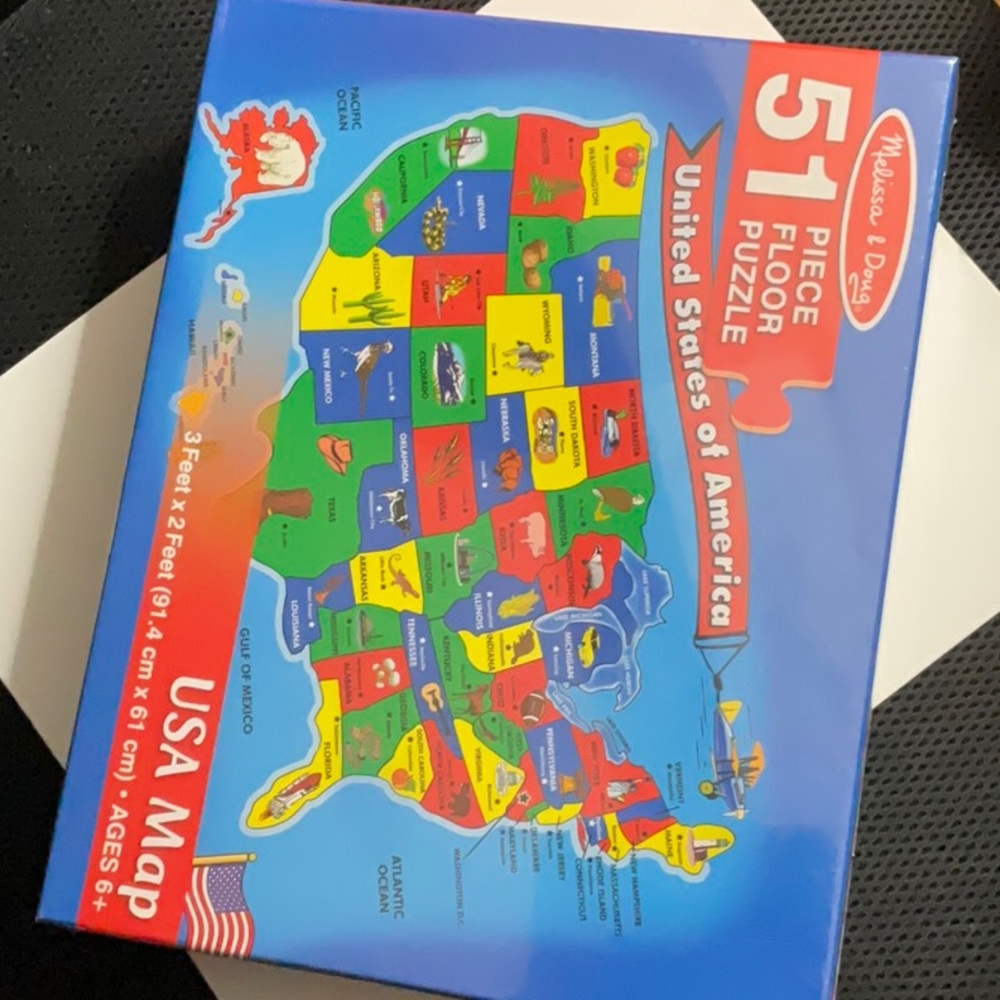 Melissa & Doug USA Map Floor Puzzle